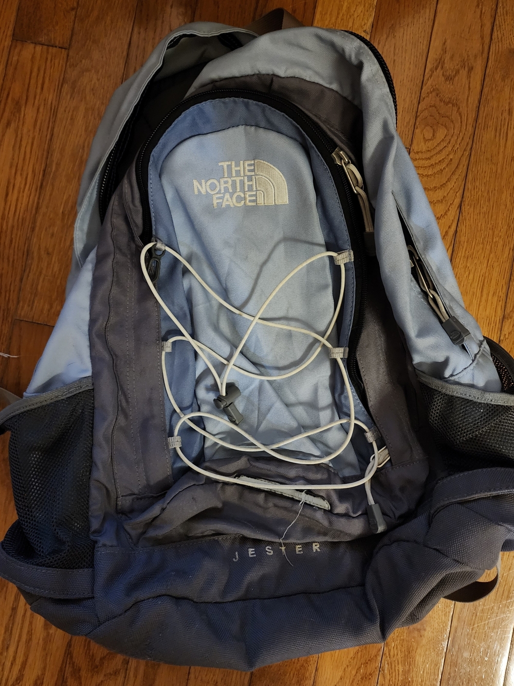 The North Face Jester Backpack - Light Blue and Dark Blue